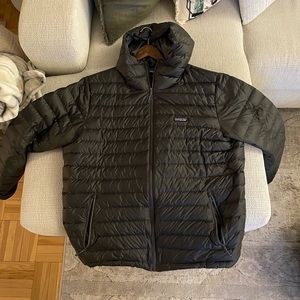 Patagonia Down Sweater Zip Hoodie Jacket Coat Grey Men’s XXL